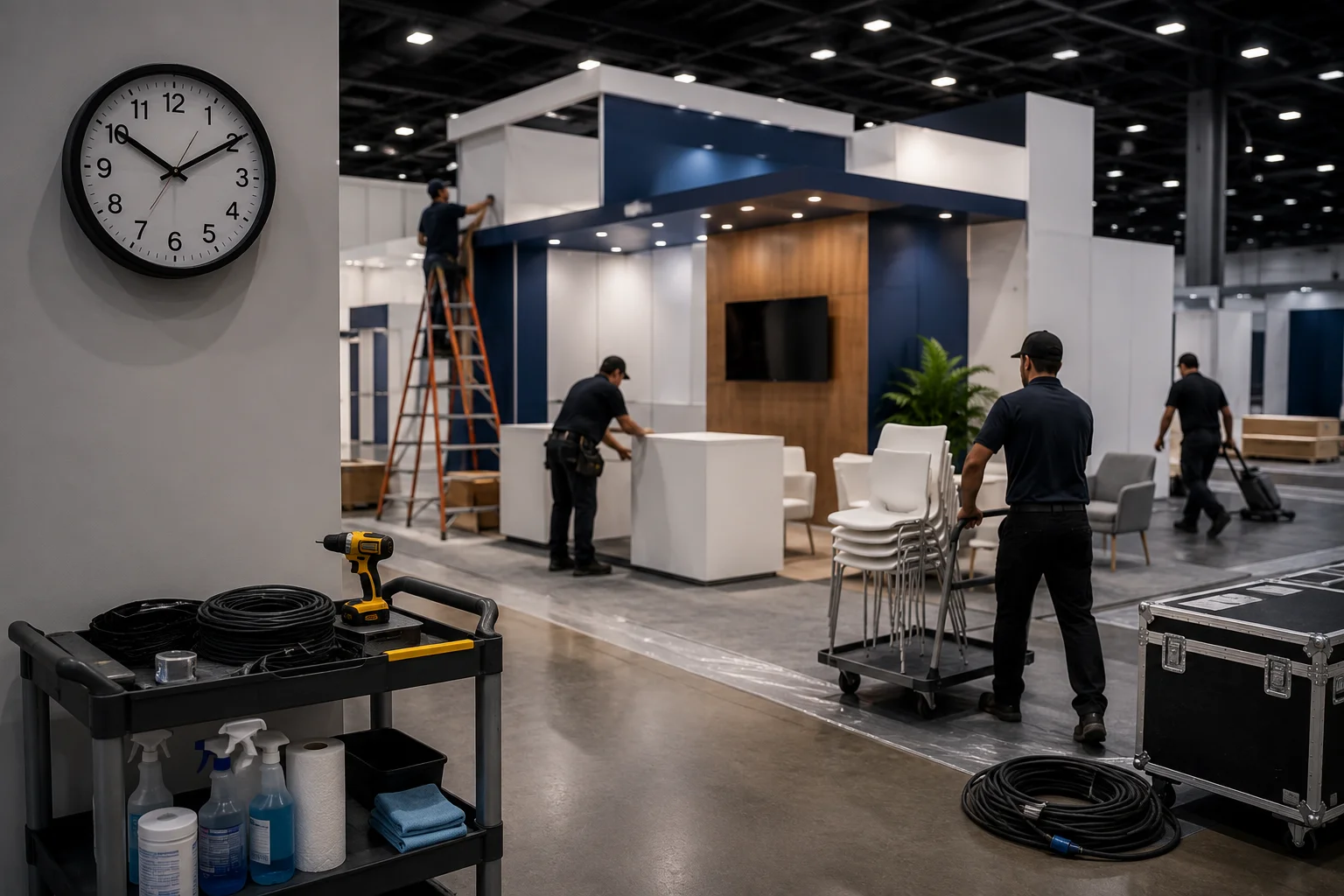 trade show booth installation labor